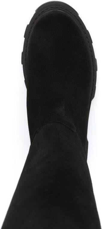 GIABORGHINI Perni Tubular suede knee-high boots Black