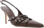 GIABORGHINI Phoebe 85mm leather pumps Brown - Thumbnail 2