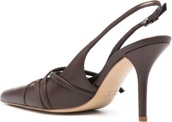 GIABORGHINI Phoebe 85mm leather pumps Brown