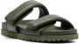 GIABORGHINI polished-finish touch strap sandals Green - Thumbnail 2