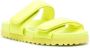 GIABORGHINI polished-finish touch strap sandals Yellow - Thumbnail 2