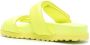 GIABORGHINI polished-finish touch strap sandals Yellow - Thumbnail 3