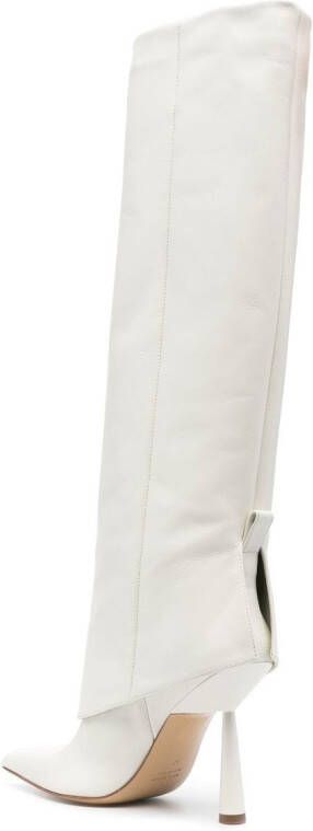 GIABORGHINI Rosie 110mm knee-high boots White