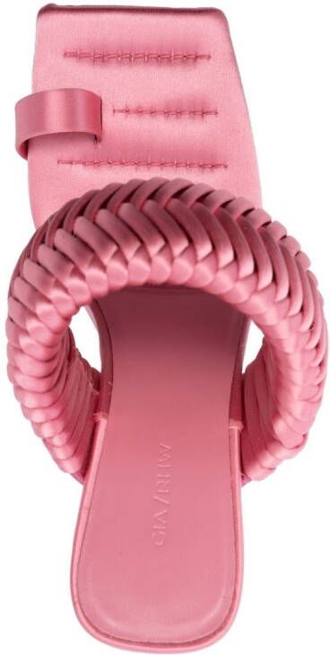 GIABORGHINI Rosie 110mm satin mules Pink