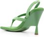 GIABORGHINI Rosie 12 leather sandals Green - Thumbnail 3