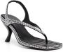 GIABORGHINI Rosie 13 70mm thong sandals Black - Thumbnail 2