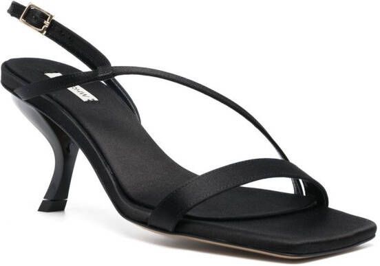 GIABORGHINI Rosie 21 satin sandals Black
