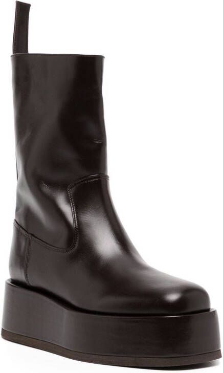 GIABORGHINI Rosie 23 platform-sole boots Brown