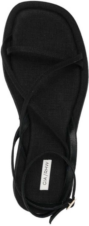 GIABORGHINI Rosie crossover-strap sandals Black