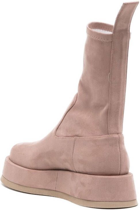 GIABORGHINI Rosie Eco Suede ankle boots Pink
