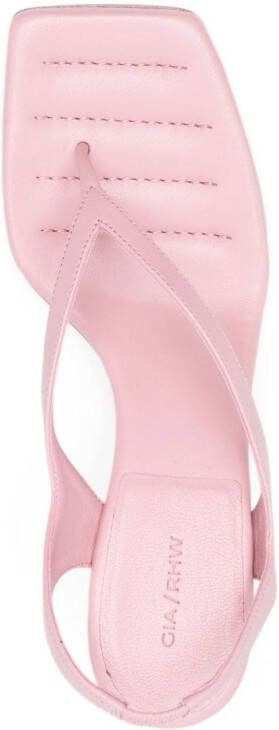 GIABORGHINI Rosie leather sandals Pink