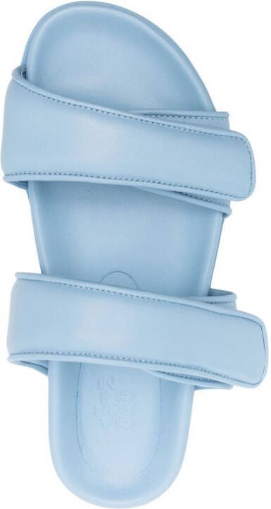 GIABORGHINI side touch-strap fastening sandals Blue