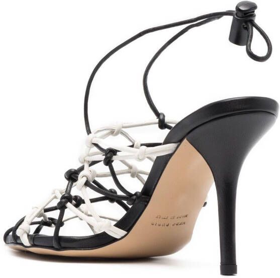 GIABORGHINI strappy pointed 100mm pumps Black