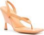 GIABORGHINI thong-strap leather sandals Orange - Thumbnail 2