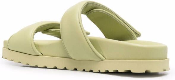 GIABORGHINI x Pernille Teisbaek double-strap slides Green