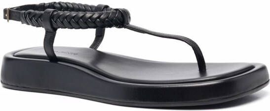 GIABORGHINI x Rosie Huntington-Whiteley thong sandals Black