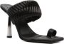 GIABORGHINI x Rosie woven 110mm sandals Black - Thumbnail 2