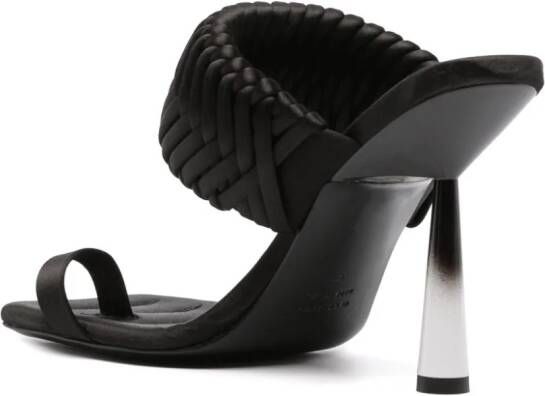 GIABORGHINI x Rosie woven 110mm sandals Black