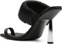 GIABORGHINI x Rosie woven 110mm sandals Black - Thumbnail 3