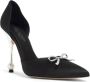 Giambattista Valli 105mm bow-embellished satin pumps Black - Thumbnail 2