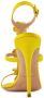 Giambattista Valli 110mm floral-appliqué sandals Yellow - Thumbnail 3