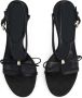 Giambattista Valli 90mm bow-embellished satin sandals Black - Thumbnail 4