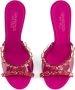 Giambattista Valli 90mm crystal-embellished leather mules Pink - Thumbnail 3