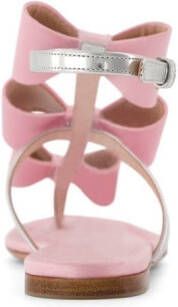 Giambattista Valli bow-detail flat sandals Pink