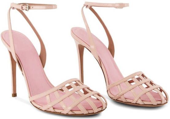Giambattista Valli caged stiletto-heel sandals Neutrals