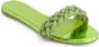 Giambattista Valli crystal-embellished braided sandals Green - Thumbnail 1