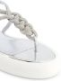 Giambattista Valli crystal-embellished flatform sandals Silver - Thumbnail 5