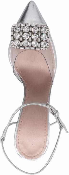 Giambattista Valli crystal embellished heels Grey
