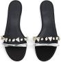 Giambattista Valli crystal-embellished leather sandals Black - Thumbnail 3