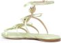Giambattista Valli crystal-embellished satin sandals Green - Thumbnail 3