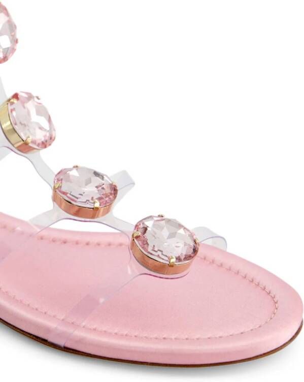 Giambattista Valli Diamond Clash flat sandals Pink