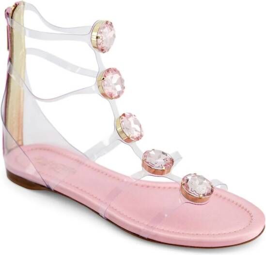 Giambattista Valli Diamond Clash flat sandals Pink