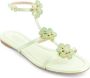 Giambattista Valli flower-detailing leather sandals Green - Thumbnail 2