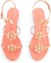 Giambattista Valli flower-detailing leather sandals Pink - Thumbnail 3