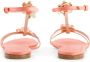 Giambattista Valli flower-detailing leather sandals Pink - Thumbnail 4