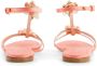 Giambattista Valli flower-detailing leather sandals Pink - Thumbnail 4