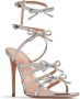 Giambattista Valli Love Bow 105mm leather sandals Silver - Thumbnail 2