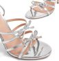 Giambattista Valli Love Bow 105mm leather sandals Silver - Thumbnail 4