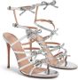 Giambattista Valli Love Bow 105mm leather sandals Silver - Thumbnail 5