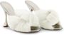 Giambattista Valli Maxi Bow 110mm mules White - Thumbnail 2