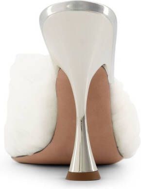 Giambattista Valli Maxi Bow 110mm mules White