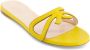 Giambattista Valli round-toe leather slides Yellow - Thumbnail 2