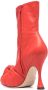 Giambattista Valli ruched heeled leather boots Red - Thumbnail 3