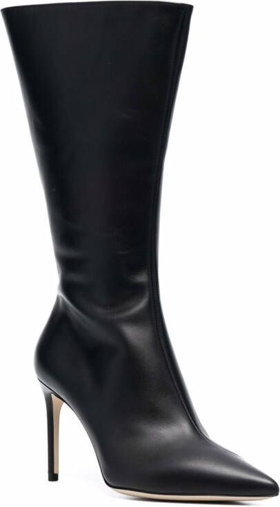 Giannico Victoria leather boots Black