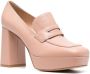 Gianvito Rossi 100mm leather loafer heels Neutrals - Thumbnail 2