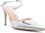 Gianvito Rossi 100mm metallic leather mules Silver - Thumbnail 2